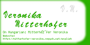 veronika mitterhofer business card